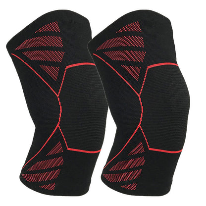 Atmungsaktive Kniebandagen mit Stützfunktion (2 Stück) - Rot - XL - image 3