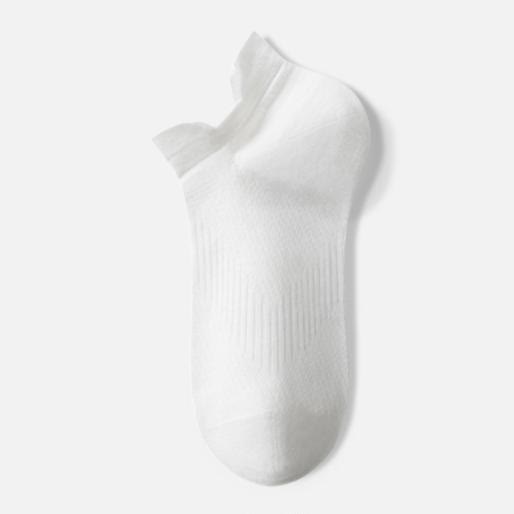 Atmungsaktive, unsichtbare Baumwollsocken (3 Paar) - Weiß - EU39-44 (US6-10) - image 5