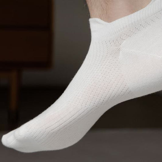 Atmungsaktive, unsichtbare Baumwollsocken (3 Paar) - Grau + Dunkelgrau + Dunkelgrün - EU39-44 (US6-10) - image 0