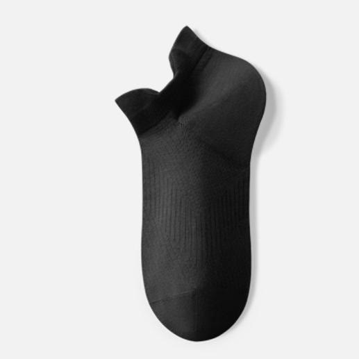Atmungsaktive, unsichtbare Baumwollsocken (3 Paar) - Schwarz - EU39-44 (US6-10) - image 4