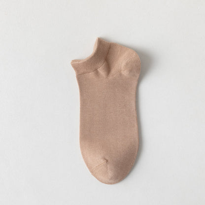 Weiche Baumwoll-Knöchelsocken (5 Paar) - Kaffee - EU39-44 (US6-10) - image 5