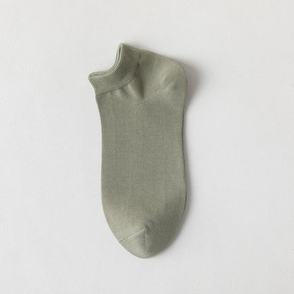 Weiche Baumwoll-Knöchelsocken (5 Paar) - Grün - EU39-44 (US6-10) - image 3