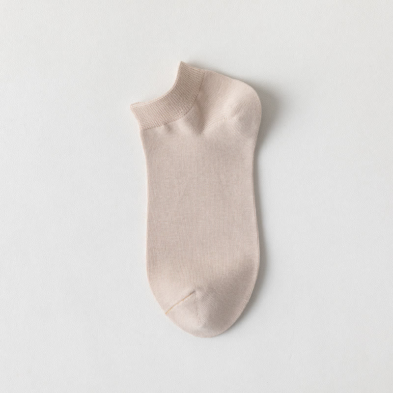 Weiche Baumwoll-Knöchelsocken (5 Paar) - Aprikose - EU39-44 (US6-10) - image 2
