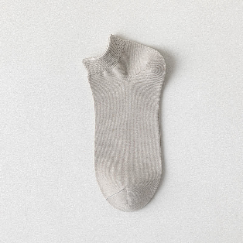 Weiche Baumwoll-Knöchelsocken (5 Paar) - Grau - EU39-44 (US6-10) - image 6