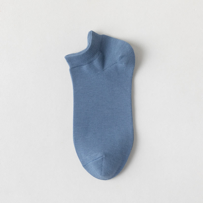 Weiche Baumwoll-Knöchelsocken (5 Paar) - Blau - EU39-44 (US6-10) - image 4