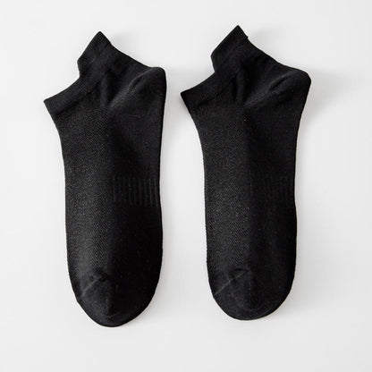 Atmungsaktive, unsichtbare Socken (5 Paar) - Schwarz - EU39-44 (US6-10) - image 1