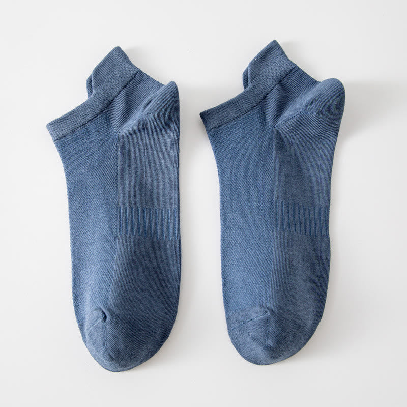 Atmungsaktive, unsichtbare Socken (5 Paar) - Blau - EU39-44 (US6-10) - image 4