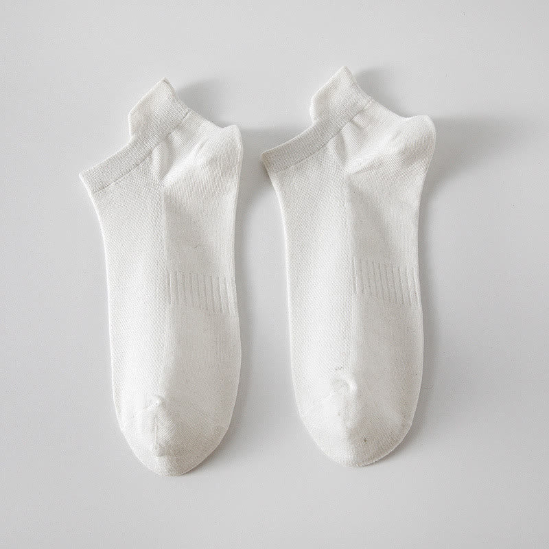 Atmungsaktive, unsichtbare Socken (5 Paar) - Weiß - EU39-44 (US6-10) - image 7