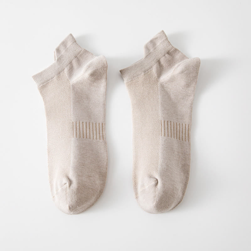 Atmungsaktive, unsichtbare Socken (5 Paar) - Khaki - EU39-44 (US6-10) - image 5