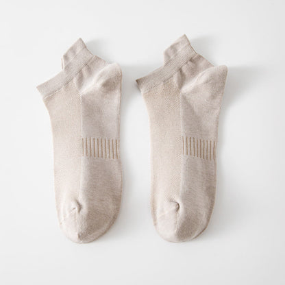 Atmungsaktive, unsichtbare Socken (5 Paar) - Khaki - EU39-44 (US6-10) - image 5