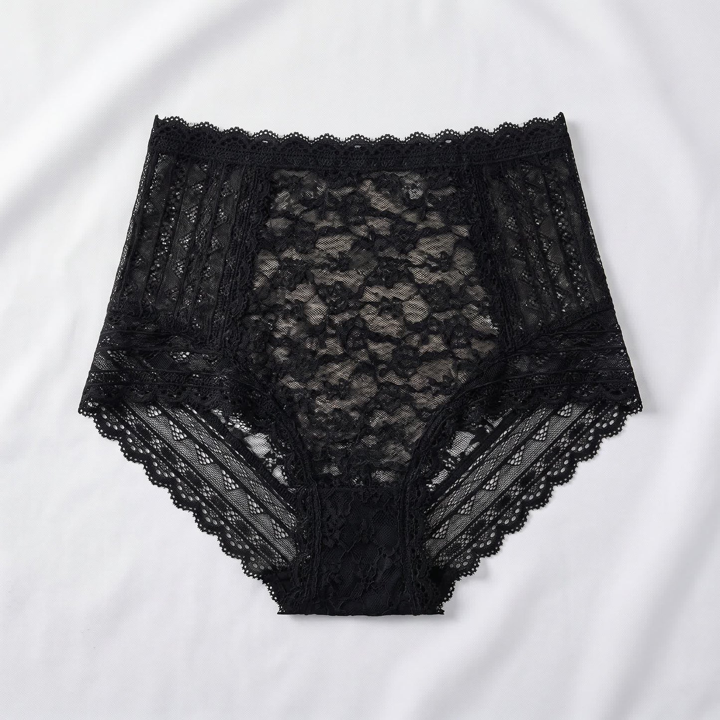 Slip aus Vollspitze (2er-Pack) - Schwarz - 5XL - image 0
