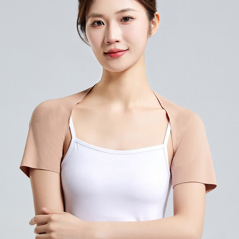 Leichtes Modal-Kurzarm-Top mit Schulterbandage (2 Stück) - Nackt - XXL - image 2