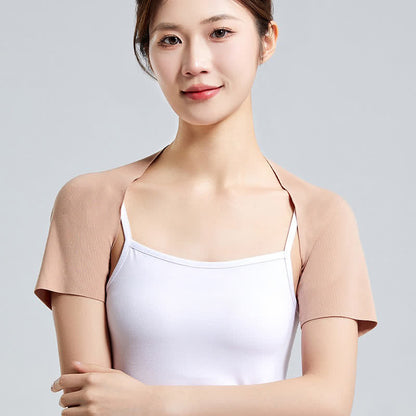 Leichtes Modal-Kurzarm-Top mit Schulterbandage (2 Stück) - Nackt - XXL - image 2