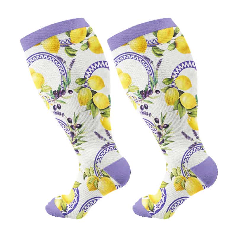 Lemon Garden Kompressionsstrümpfe in Übergröße - Blau (1 Paar) - 4XL - image 5
