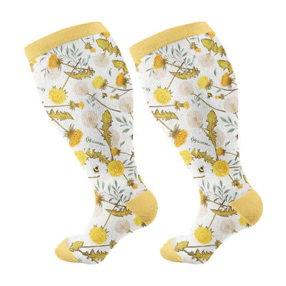 Lemon Garden Kompressionsstrümpfe in Übergröße - Gelb (1 Paar) - 4XL - image 6
