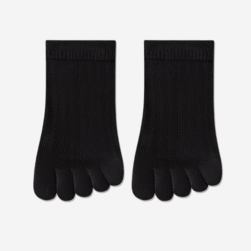 Atmungsaktive Mesh-Ausrichtungssocken (4 Paar) - Schwarz - EU36-40 (US3-7) - image 16
