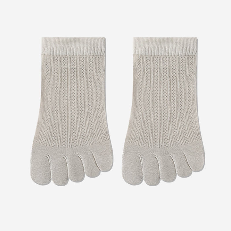Atmungsaktive Mesh-Ausrichtungssocken (4 Paar) - Hellgrau - EU36-40 (US3-7) - image 18
