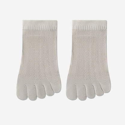 Atmungsaktive Mesh-Ausrichtungssocken (4 Paar) - Hellgrau - EU36-40 (US3-7) - image 18