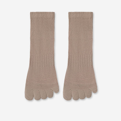 Atmungsaktive Baumwoll-Ausrichtungssocken (5 Paar) - Khaki - EU39-45 (US6-11) - image 12