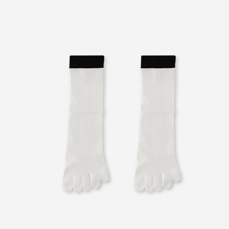 Lässige, farblich abgesetzte Socken (3 Paar) - Weiß - EU36-40 (US3-7) - image 11
