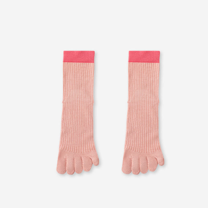 Lässige, farblich abgesetzte Socken (3 Paar) - Rosa - EU36-40 (US3-7) - image 15