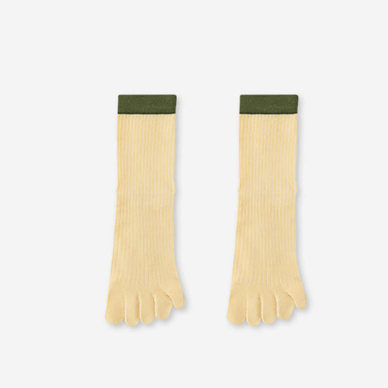 Lässige, farblich abgesetzte Socken (3 Paar) - Gelb - EU36-40 (US3-7) - image 14