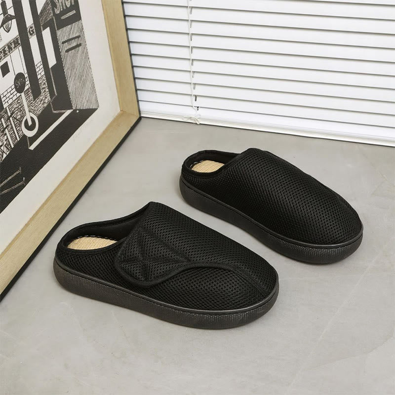 Hausschuhe in Übergröße mit atmungsaktivem Mesh-Obermaterial - Schwarz-A - EU47-48 (US11-12) - image 14