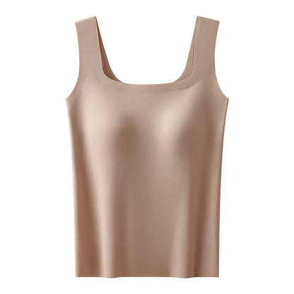 Plus Size Tanktop mit eckigem Ausschnitt und kühlender Wirkung - Kaffee - XXL - image 8