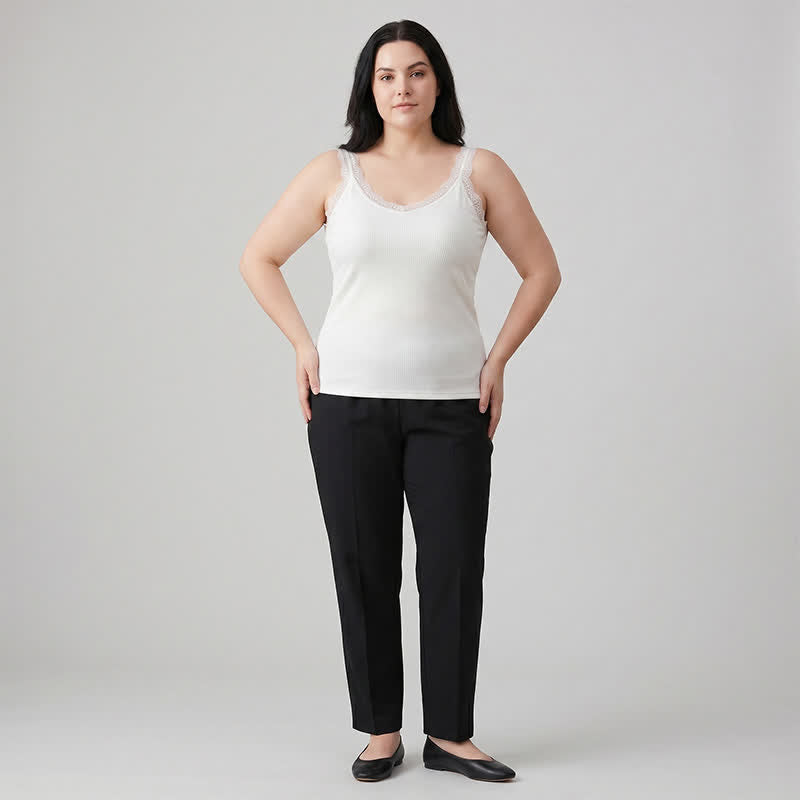 Tanktop aus Modal mit Spitzenbesatz (2-teilig) - image 2
