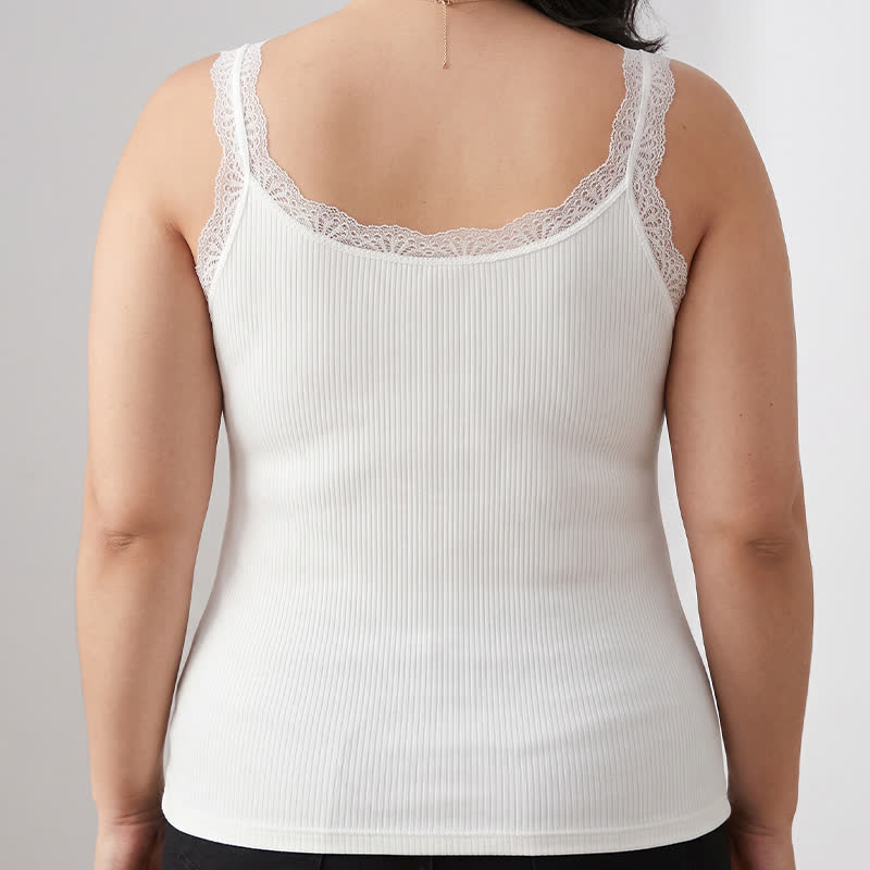 Tanktop aus Modal mit Spitzenbesatz (2-teilig) - image 1