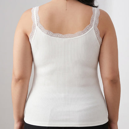 Tanktop aus Modal mit Spitzenbesatz (2-teilig) - image 1