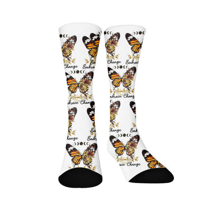 Socken mit Schleifenmotiv und Schmetterlingsmotiv - Vintage (1 Paar) - EU37-44 (US4-10) - image 9