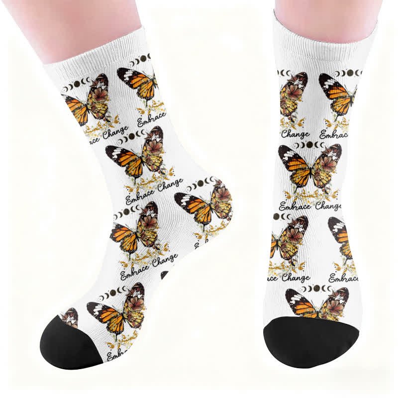 Socken mit Schleifenmotiv und Schmetterlingsmotiv - image 6