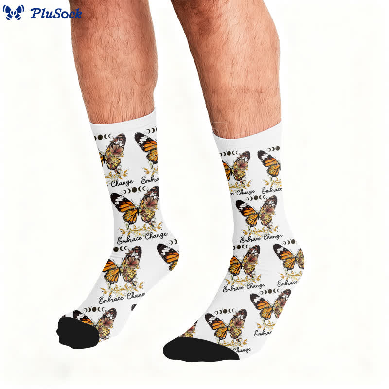 Socken mit Schleifenmotiv und Schmetterlingsmotiv - image 3