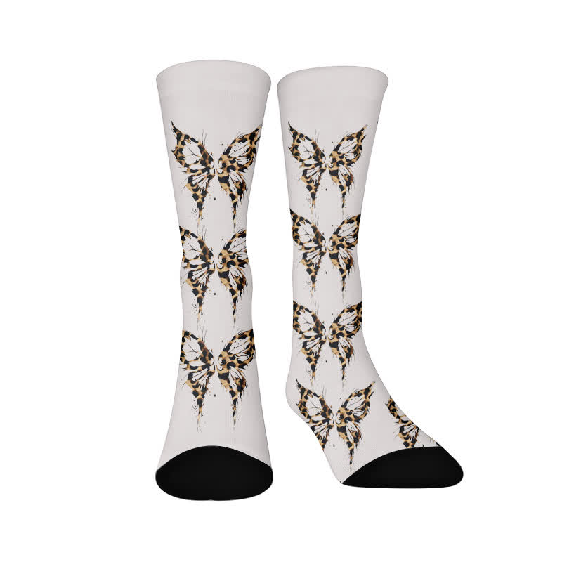 Leoparden-Schmetterlings-Herz-Socken - Schmetterling (1 Paar) - EU37-44 (US4-10) - image 8