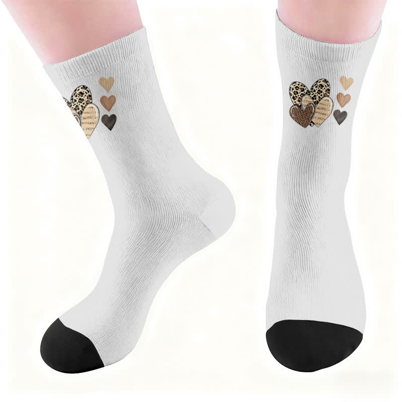 Leoparden-Schmetterlings-Herz-Socken - image 6
