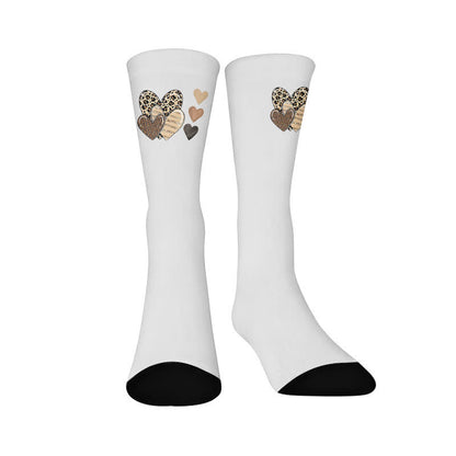 Leoparden-Schmetterlings-Herz-Socken - Herz (1 Paar) - EU37-44 (US4-10) - image 9