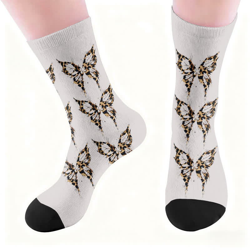 Leoparden-Schmetterlings-Herz-Socken - image 5