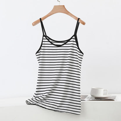 Gestreiftes Tanktop in Übergröße - B - 6XL - image 8