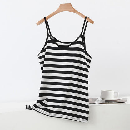 Gestreiftes Tanktop in Übergröße - C - 6XL - image 9