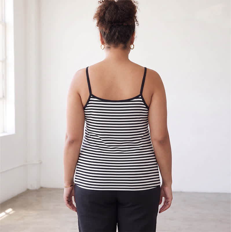 Gestreiftes Tanktop in Übergröße - image 2