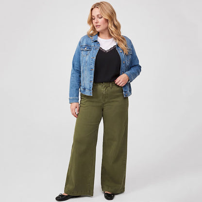 Plus Size Tanktop mit Spitzenbesatz und V-Ausschnitt - image 3