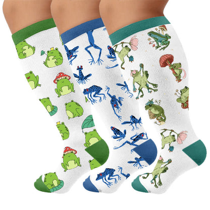 Kompressionsstrümpfe von Frog in Übergröße - Mehrfarbig (3 Paare) - 4XL - image 4