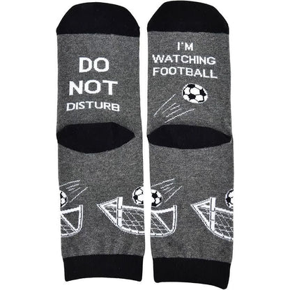 Baumwollsocken mit Fußballzitat (2 Paar) - Schwarz - EU39-46 (US6-12) - image 1