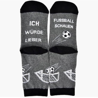 Baumwollsocken mit Fußballzitat (2 Paar) - Grau - EU39-46 (US6-12) - image 2