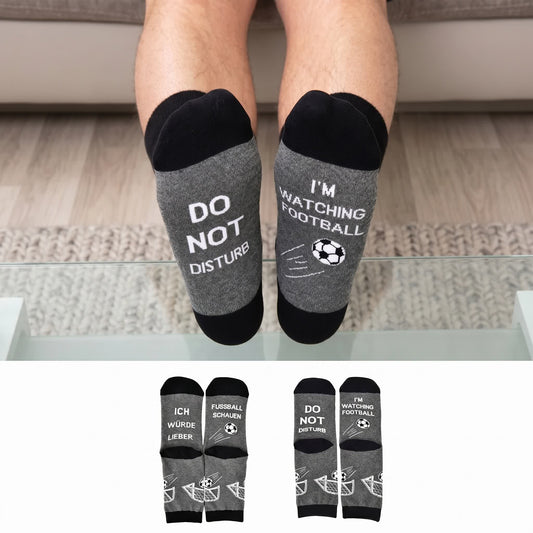 Baumwollsocken mit Fußballzitat (2 Paar) - Mehrfarbig - EU39-46 (US6-12) - image 0
