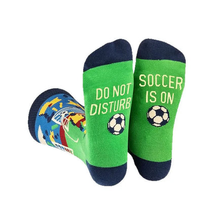 Fußball-Slogan-Socken (2 Paar) - Grün - EU38-44 (US5-10) - image 4