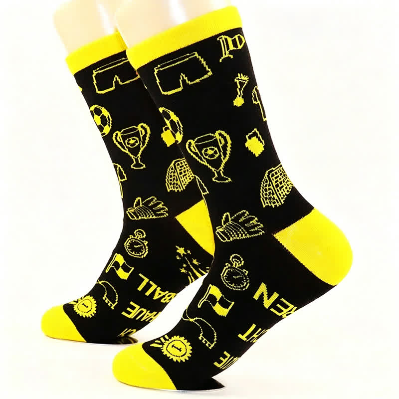 Fußball-Slogan-Socken (2 Paar) - image 8