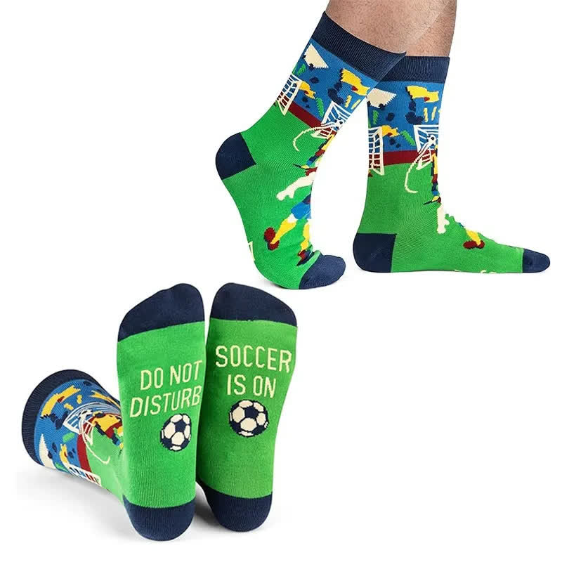 Fußball-Slogan-Socken (2 Paar) - image 1