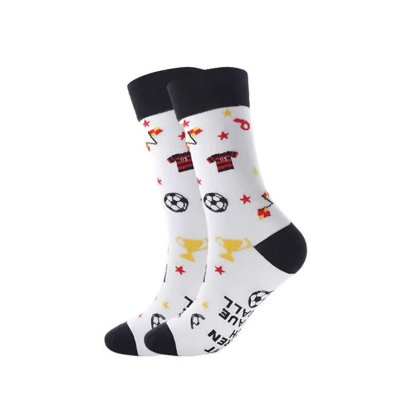 Lustige Viertelsocken mit Fußballmotiv (3 Paar) - F - EU39-43 (US6-9) - image 6